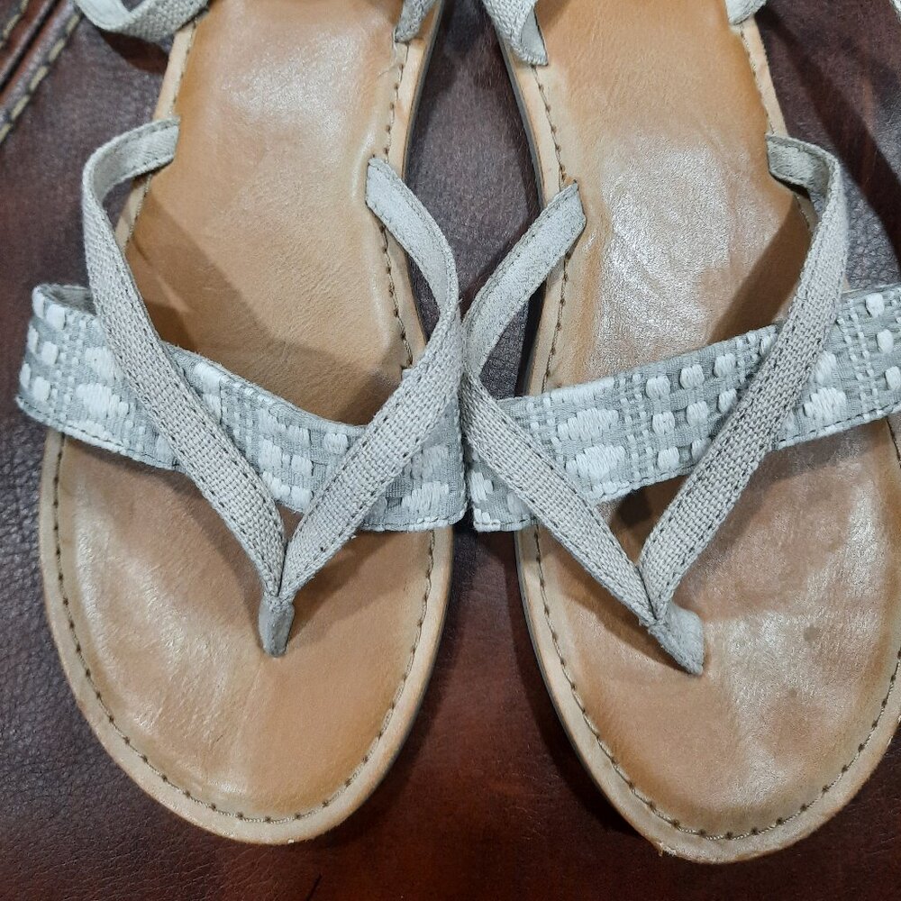 Toms Sandals Womens Lexie Thong Slingback Adjustable Strap Beige Sz 8 - Picture 3 of 5
